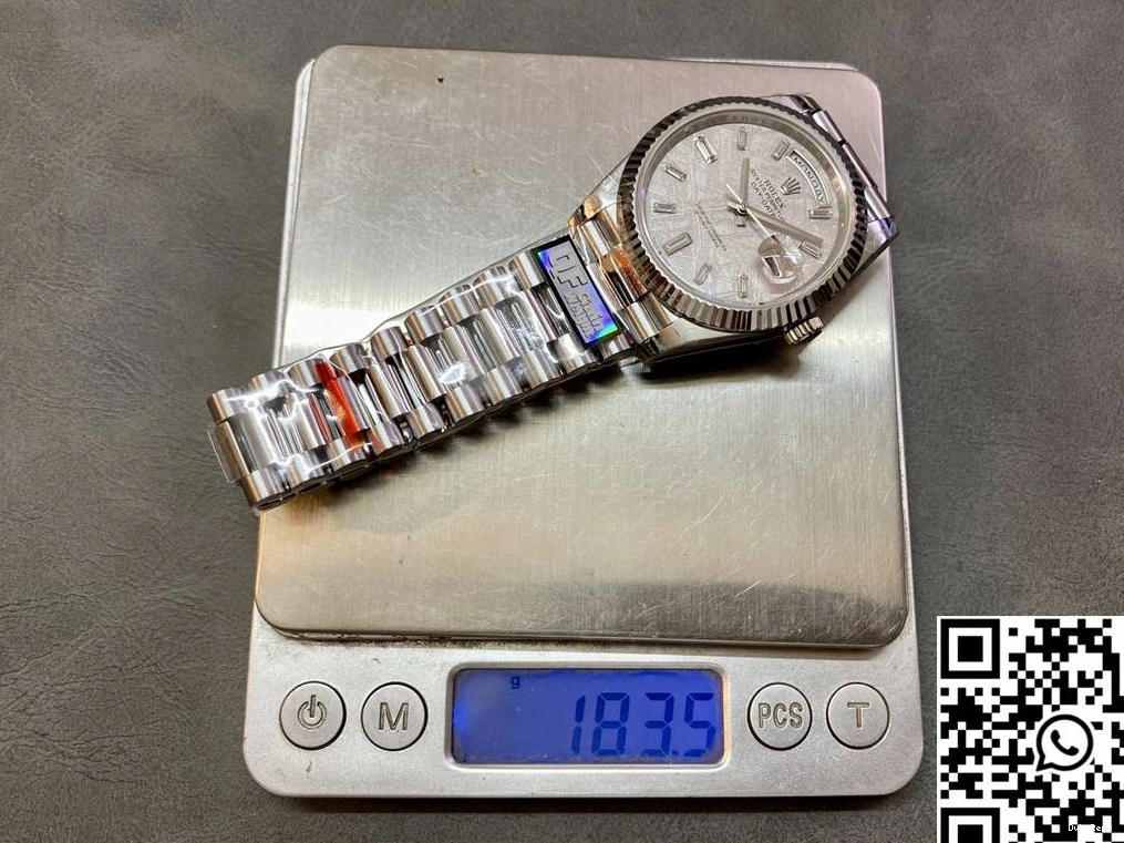 Factory Dial Steel Hourmarker Day Tungsten Date Rolex Diamond v5 M228239-0055 Meteorite QF 0131